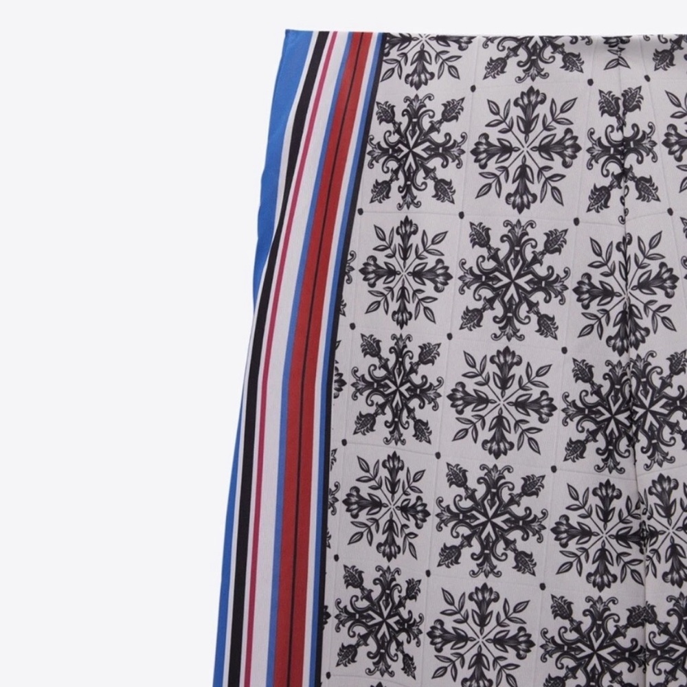 Zara scarf print palazzo pants - Picture 7 of 8